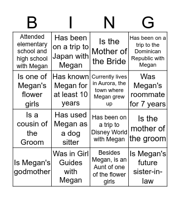Bingo Card