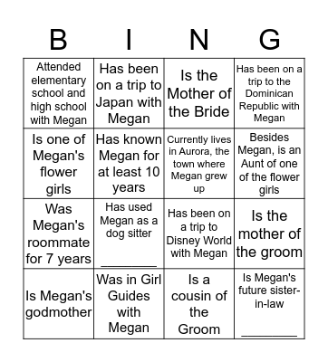 Bingo Card