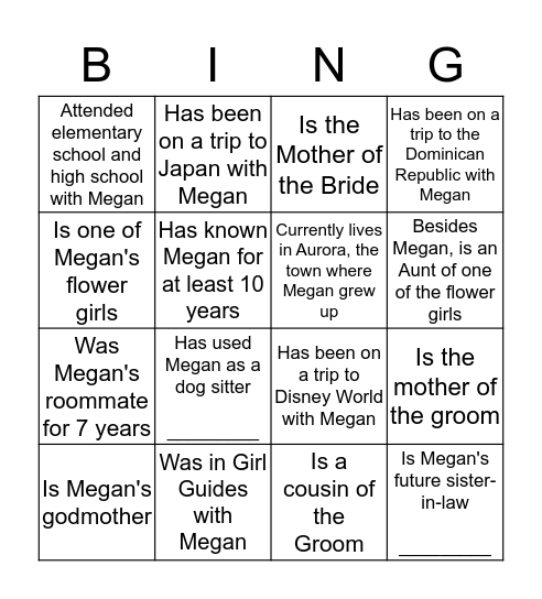 Bingo Card