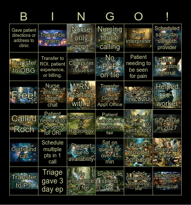 Bingo 8/17/2026 Bingo Card