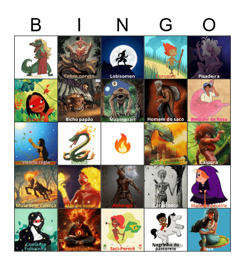 Bingo - Folclore Bingo Card