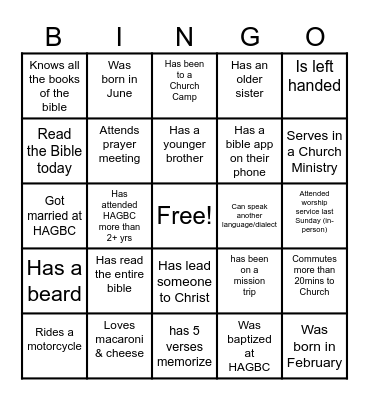 Bingo Card