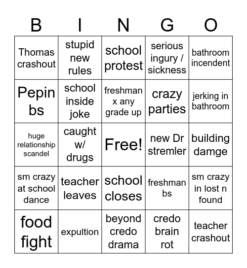 CREDO 2026 BINGO Card