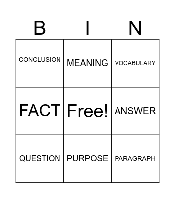 b inggris SMA Bingo Card
