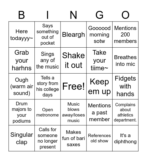 Stark-O Bingo Card