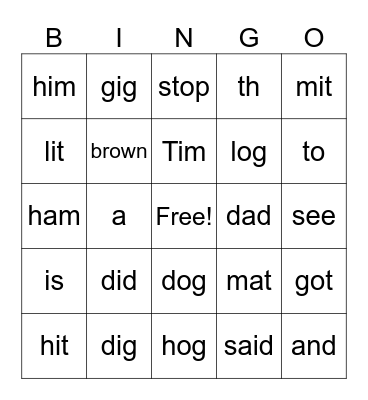 i practice Bingo Card
