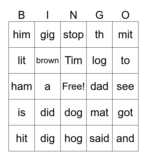 i practice Bingo Card