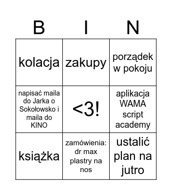 17.08.2026 Bingo Card