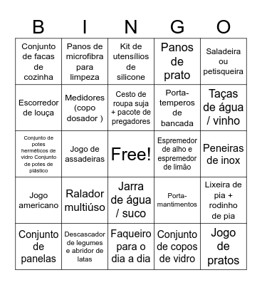 Chá da Giih☕ Bingo Card