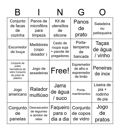 Chá da Giih☕ Bingo Card