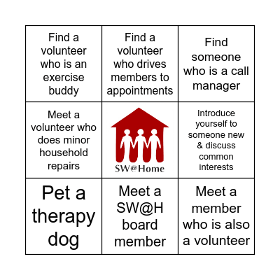 SW@H Bingo Card
