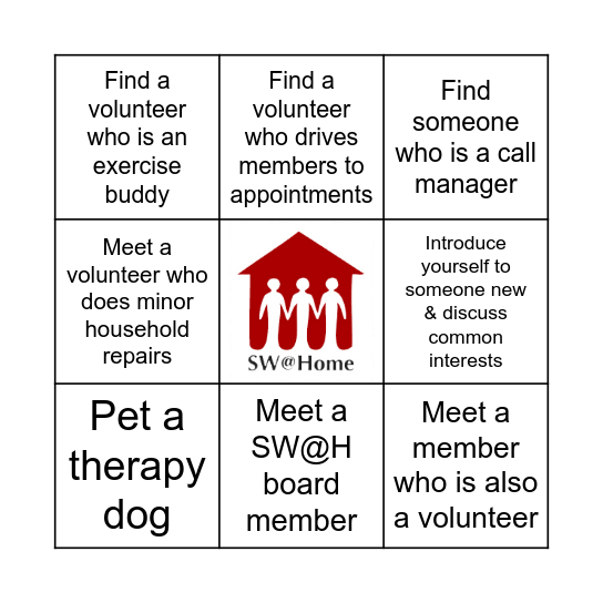 SW@H Bingo Card