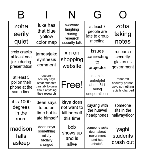 8/17/26 bingo Card