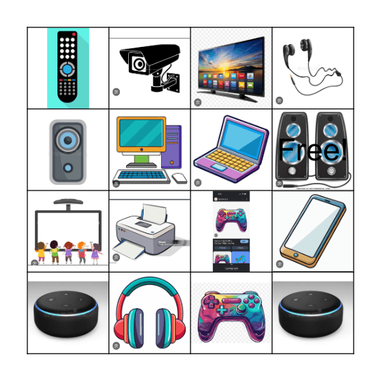 Technology Bingo Card