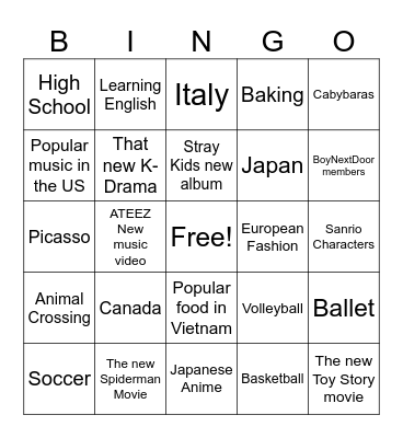 I'm curious about Bingo Card