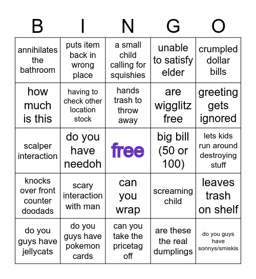 TLK Bingo UPDATED (8/17) Bingo Card