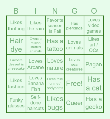 Emy's Bingo !! 🦴 Bingo Card