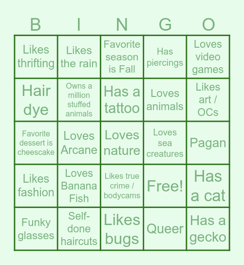 Emy's Bingo !! 🦴 Bingo Card