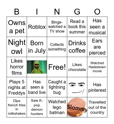 Get to Know You Bingo Card