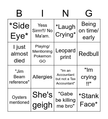 Jazz  Bingo Card