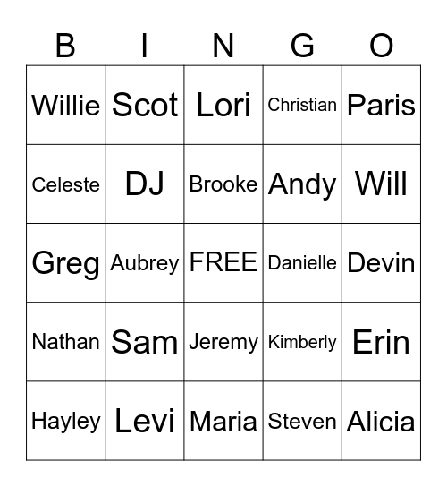 Happy Birthday Bingo Card