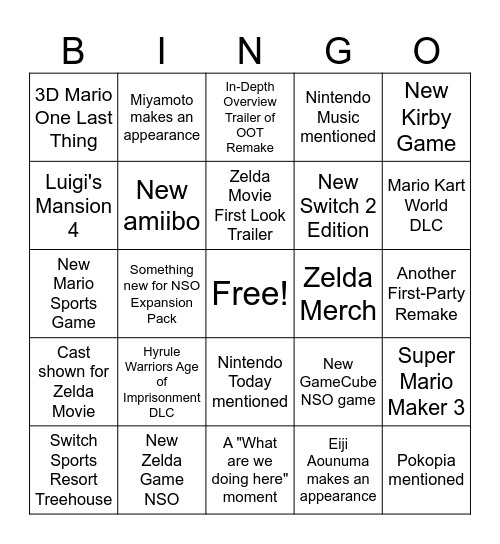 Bingo Card