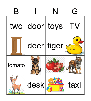Let's Go - Unit 3. Bingo Card