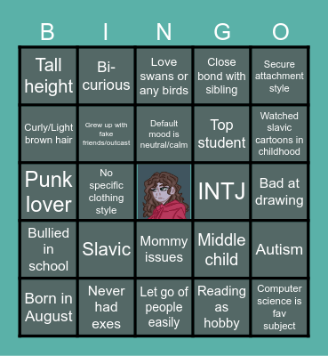 MILANA KULAKOVA Bingo Card