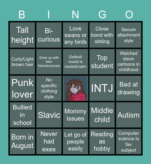 MILANA KULAKOVA Bingo Card