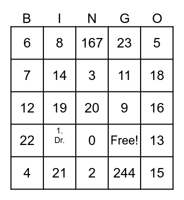 Icebreaker Bingo Card