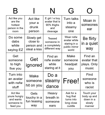 Fun Bingo Card