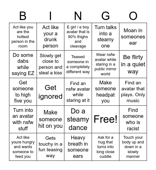 Fun Bingo Card
