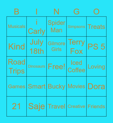 Quynnie's Birthday Bingoooooo! Bingo Card