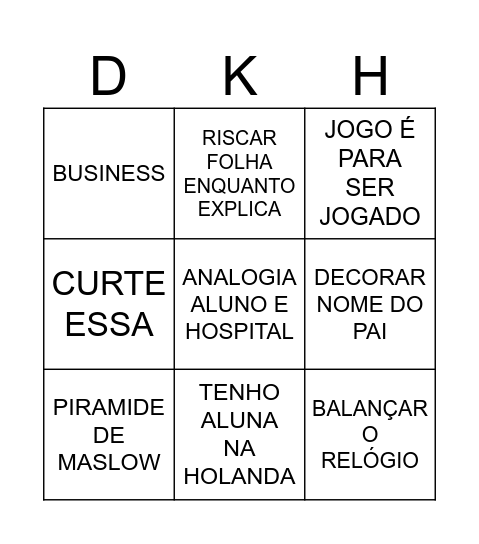 BINGO DANILO HERMONT - 32 ANOS DE EXPERIÊNCIA RUA VIÇOSA 468 . SEMPRE GRATO . Bingo Card