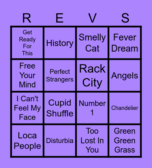 Banging Bangers 19 (Round 2) Bingo Card