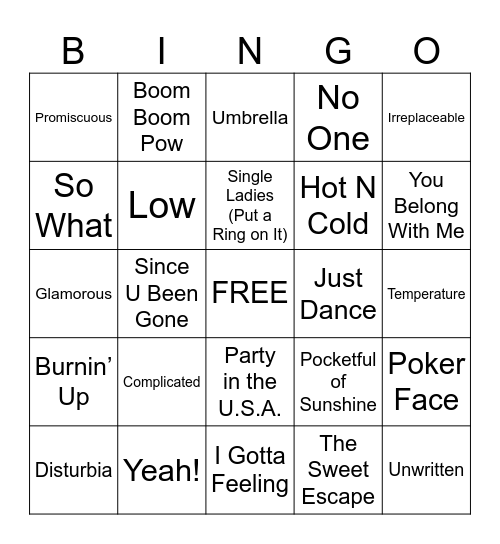 Sophia’s Sweet Sixteen Bingo Card