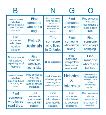 Claims Strategy & Execution Networking Bingo Card