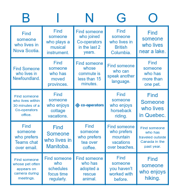 Claims Strategy & Execution Networking Bingo Card