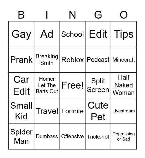 GISLGSIBULGSILGRBUWERILGPOWBSBG Bingo Card