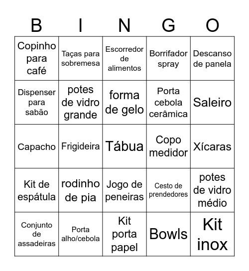 ♡︎ Chá da Núbia ♡︎ Bingo Card