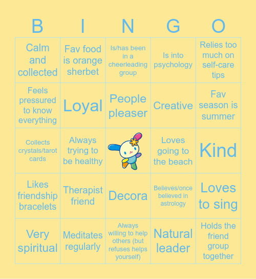 TAoHK&I Kinnies - U•SA•HA•NA Bingo Card
