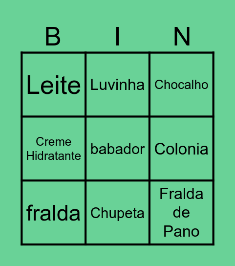 Chá do Matteo Bingo Card