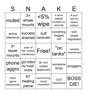 everything is green 2 Bingo Card