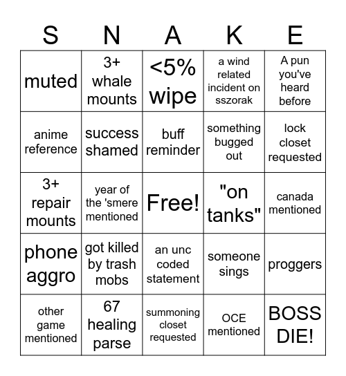 everything is green 2 Bingo Card