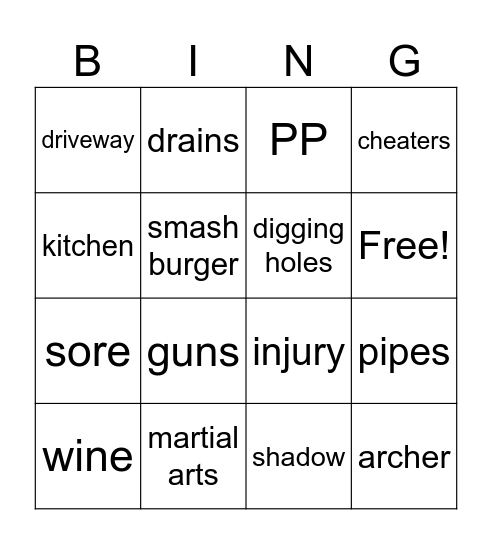 Unwanted conversations Bingo Card