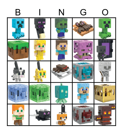 MINECRAFT BINGO Card