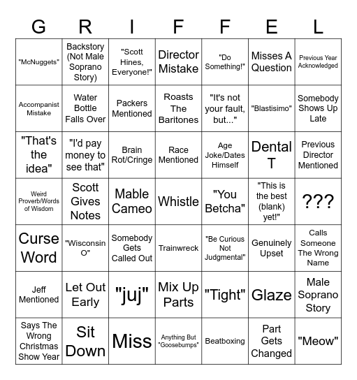 Bill Bingo Card