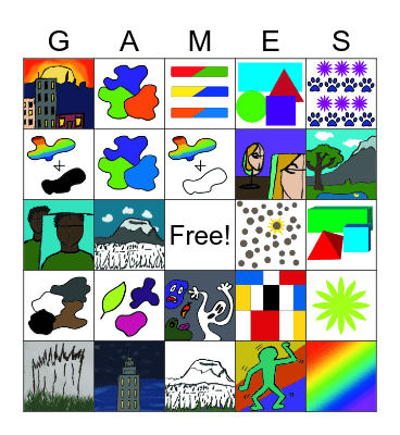 Art Bingo! Bingo Card