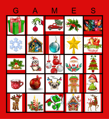 CHRISTMAS Bingo Card