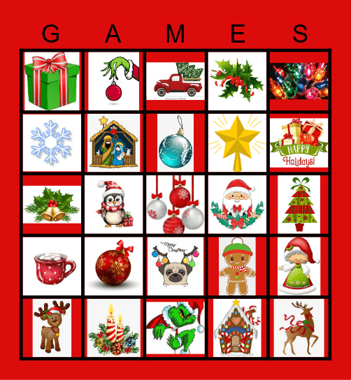 CHRISTMAS Bingo Card